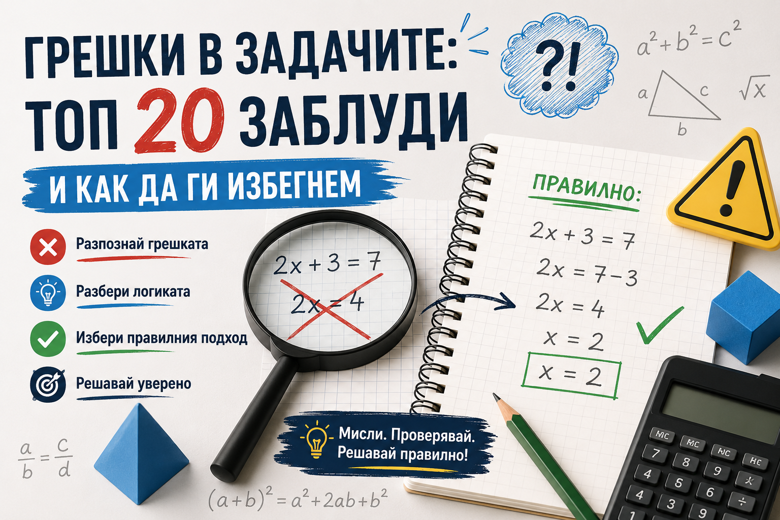 Грешки в задачите: топ 20 заблуди и как да ги избегнем